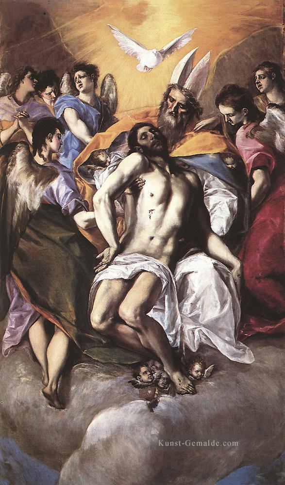 die Dreifaltigkeits 1577 Renaissance El Greco Ölgemälde